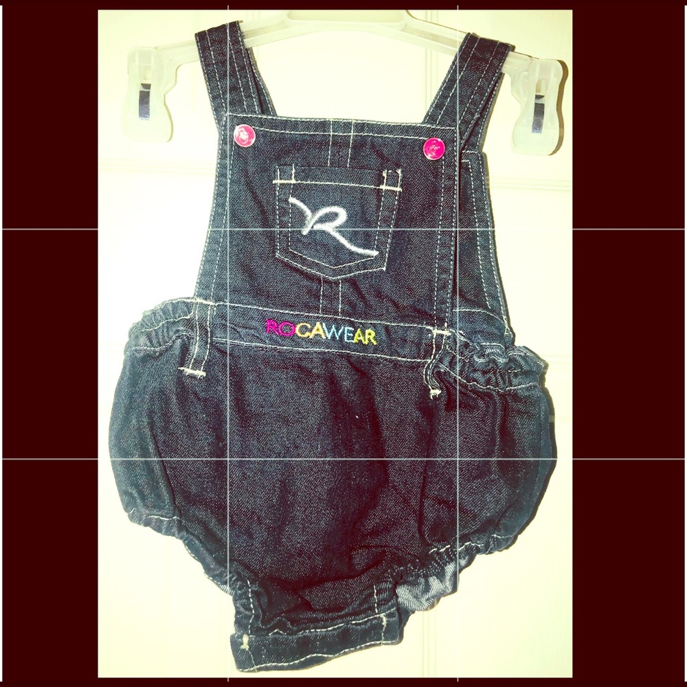 💜 ROCAWEAR cute baby jean jumper 0 / 6 M.